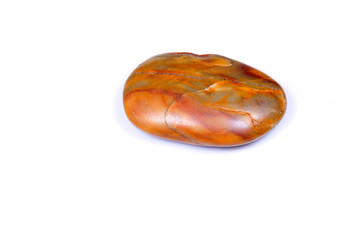 Pebbles on a white background
