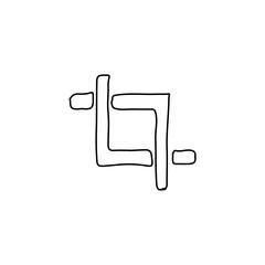 Photo icon. Gallery attachment symbol. Logo design element