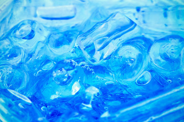 Fototapeta na wymiar Macro photo of Ice in the glass.