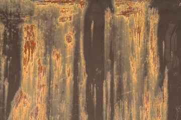 Abstract paint background texture stained with rust. With scratches.