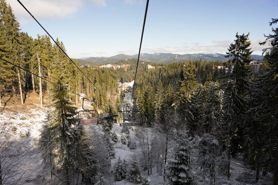 Pamporovo, Bulgaria. Winter In The Mountains.