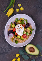 salad with chicken and vegetables