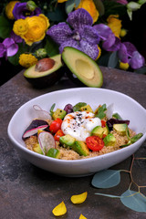 fresh salad in a bowl