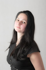 studio portrait of a girl