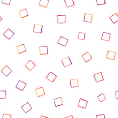 Fototapeta premium Random squares pattern. Abstract background. Geometrical simple image, illustration. Print cloth, clothing, shirts, dress, wrap, wrapper, web, cover, label, banner, emblem