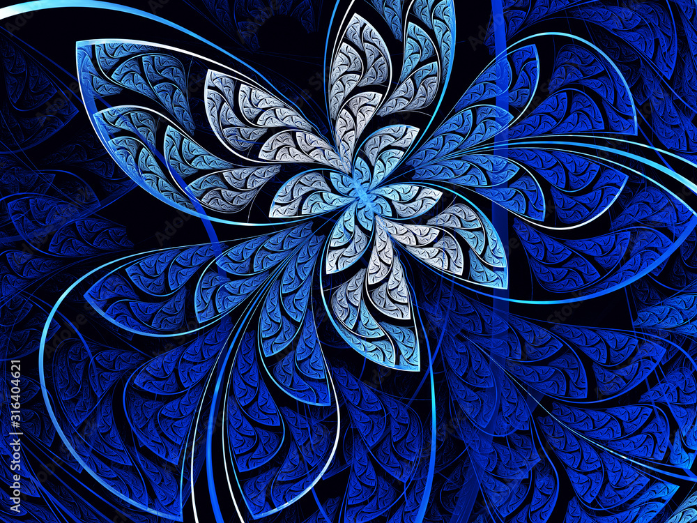 Poster abstract color dynamic background with lighting effect. fractal art