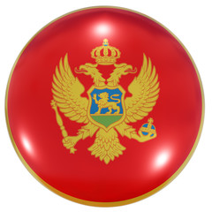 Montenegro national flag button