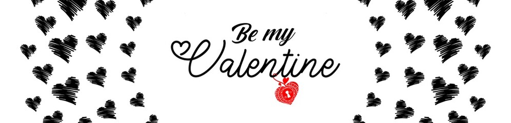  Valentine's day gift cart with be my valentine text