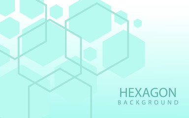 Hexagons Abstract Background With Geometric Shapes. Science, Technology and Medical Concept. Futuristic Background In Science Style. Graphic Hex Background For Your  Design. Vector Illustration