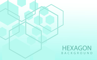 Hexagons Abstract Background With Geometric Shapes. Science, Technology and Medical Concept. Futuristic Background In Science Style. Graphic Hex Background For Your  Design. Vector Illustration