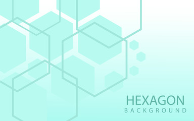 Hexagons Abstract Background With Geometric Shapes. Science, Technology and Medical Concept. Futuristic Background In Science Style. Graphic Hex Background For Your  Design. Vector Illustration