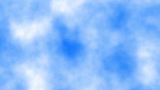 animation of clouds moving fast on blue sky