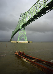 The Astoria-Megler Bridge on a Stormy Day in Astoria, Oregon, Taken in Winter.tif