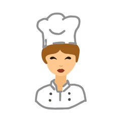 woman cook illustration