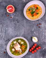 vegetable soup with vegetables