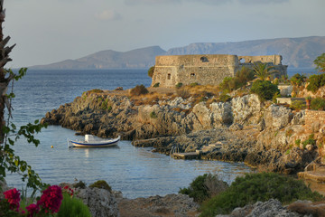 Fototapeta na wymiar Venetian castle of Avlemonas Island of Kythera, Greece