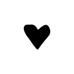Heart icon. Social media button. Logo design element
