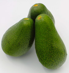 avocado isolated on white background