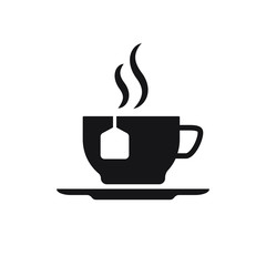 Tea icon in trendy flat style design. Vector graphic illustration.