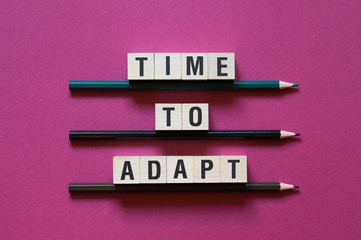 Time to Adapt word concept on cubes