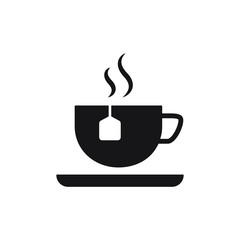 Tea icon in trendy flat style design. Vector graphic illustration.