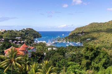 Fototapeta na wymiar Saint Lucia, West Indies - Marigot bay
