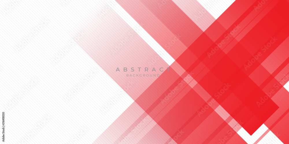 Poster modern red abstract background geometry color gradation, lines, and layer element vector for present