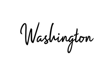 Washington DC capital word city typography hand written text modern calligraphy lettering