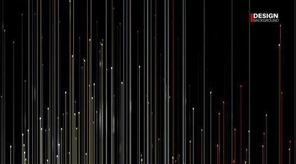 Abstract geometric vector background. straight lines with black background . New texture for your design.