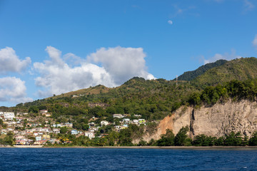 Saint Lucia, West Indies - The small town of Canaries