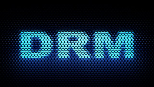 DRM acronym (Digital rights management)