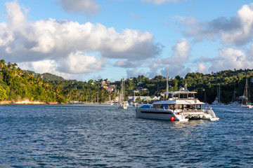 Fototapeta na wymiar Saint Lucia, West Indies - Marigot bay