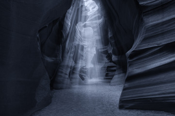 Antelope Canyon, lights and colors on the rocks, Arizona, Usa