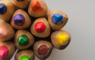 multicolored pencils close up 3