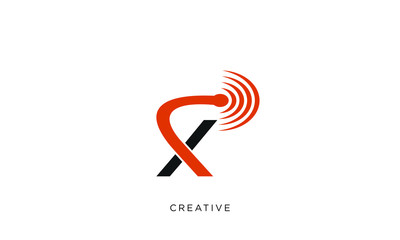 x wifii logo design vector icon