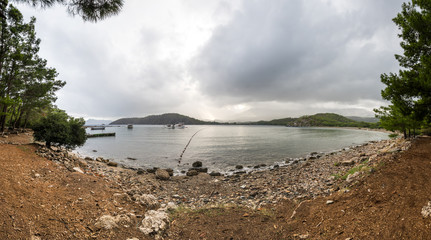The coast of Mediterranean sea
