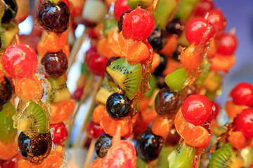 Bingtanghulu Crispy Sugar-Coated Fruit on a Stick
