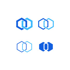 Geometry Geometric Shape Connection Icon Set for Logo Finance Technology Fashion Health Healthcare Product all Business Company