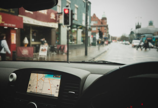 Satnav – royaltyfrie bilder, grafikkfiler, vektorbilder og Manchester icons Bilde av Manchester Taxi Tours i