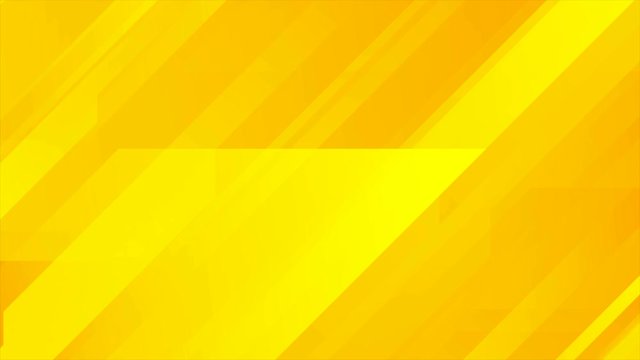 Abstract bright yellow tech geometric motion background. Seamless looping. Video animation Ultra HD 4K 3840x2160