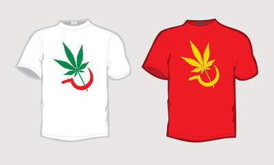 leaf t-shirt sickle