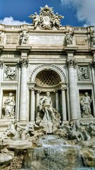 Obraz premium fontana di trevi, main view, site of interest