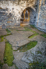 Anthropomorphic Tombs at the 11th Century Romanesque  style Benedictine Monastery of Sant Pere de Casserres, Catalonia