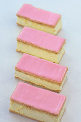 Delicious Dutch pastry called tompouce.