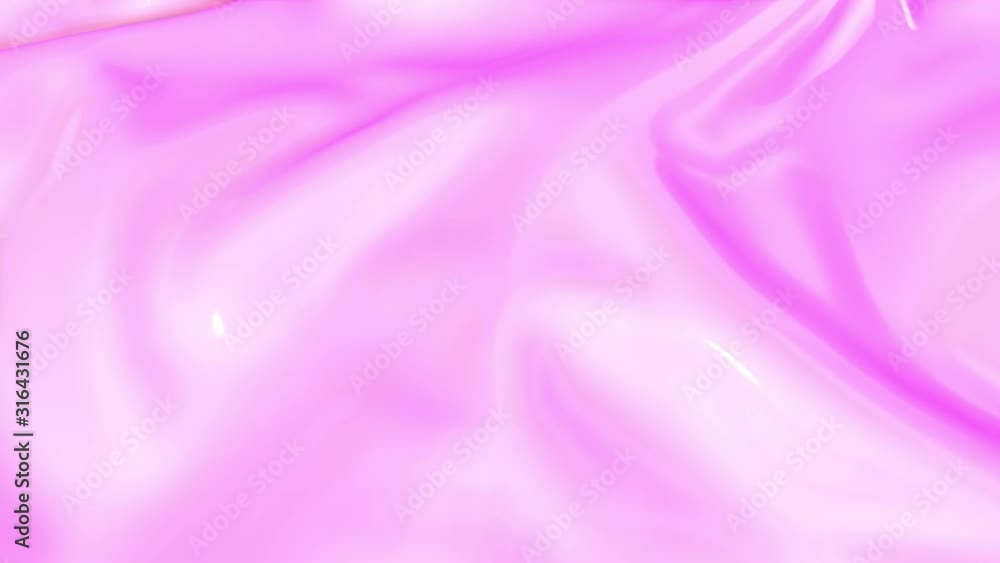 Poster the purple glossy surface is deformed by the waves. abstract animation. 3d render