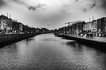 Fototapeta premium Cloudy Dublin