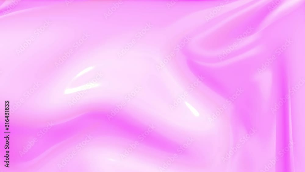 Poster the purple glossy surface is deformed by the waves. abstract animation. 3d render