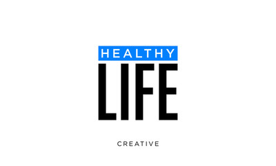 Fototapeta premium healty life letter logo design vector