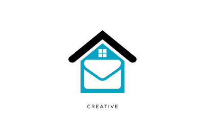 message house logo design vector