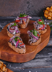 sandwich with smoked salmon